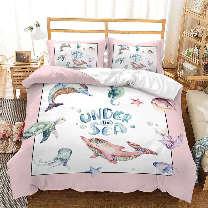 Sea Underwater World Comforter Cover For Boys Girls Marine Theme Bedding Set Kids Cartoon Ocean Fish Duvet Cover Set Microfiber
Sea Underwater World Comforter Cover For Boys Girls Marine Theme Bedding Set Kids Cartoon Ocean Fish Duvet Cover Set Microfiber