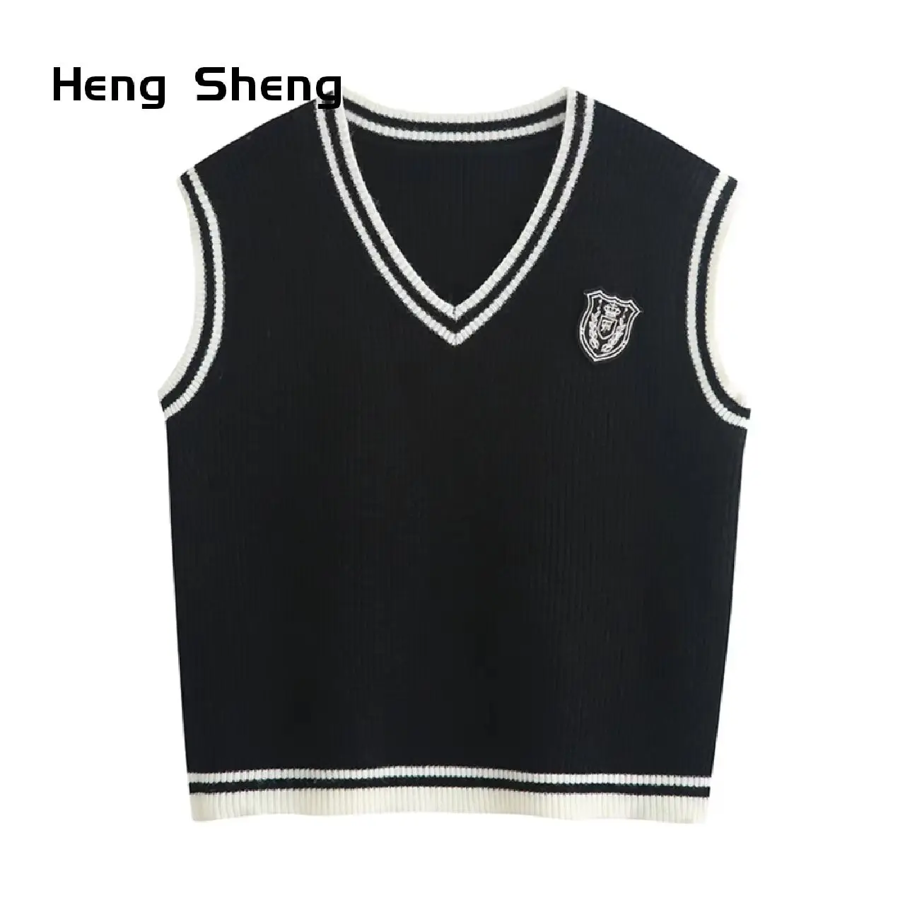 Korean Preppy Look Casual Style V-neck Versatile Knitted Vest Pullover Sweater Undershirt Horse Jacket Female
Korean Preppy Look Casual Style V-neck Versatile Knitted Vest Pullover Sweater Undershirt Horse Jacket Female