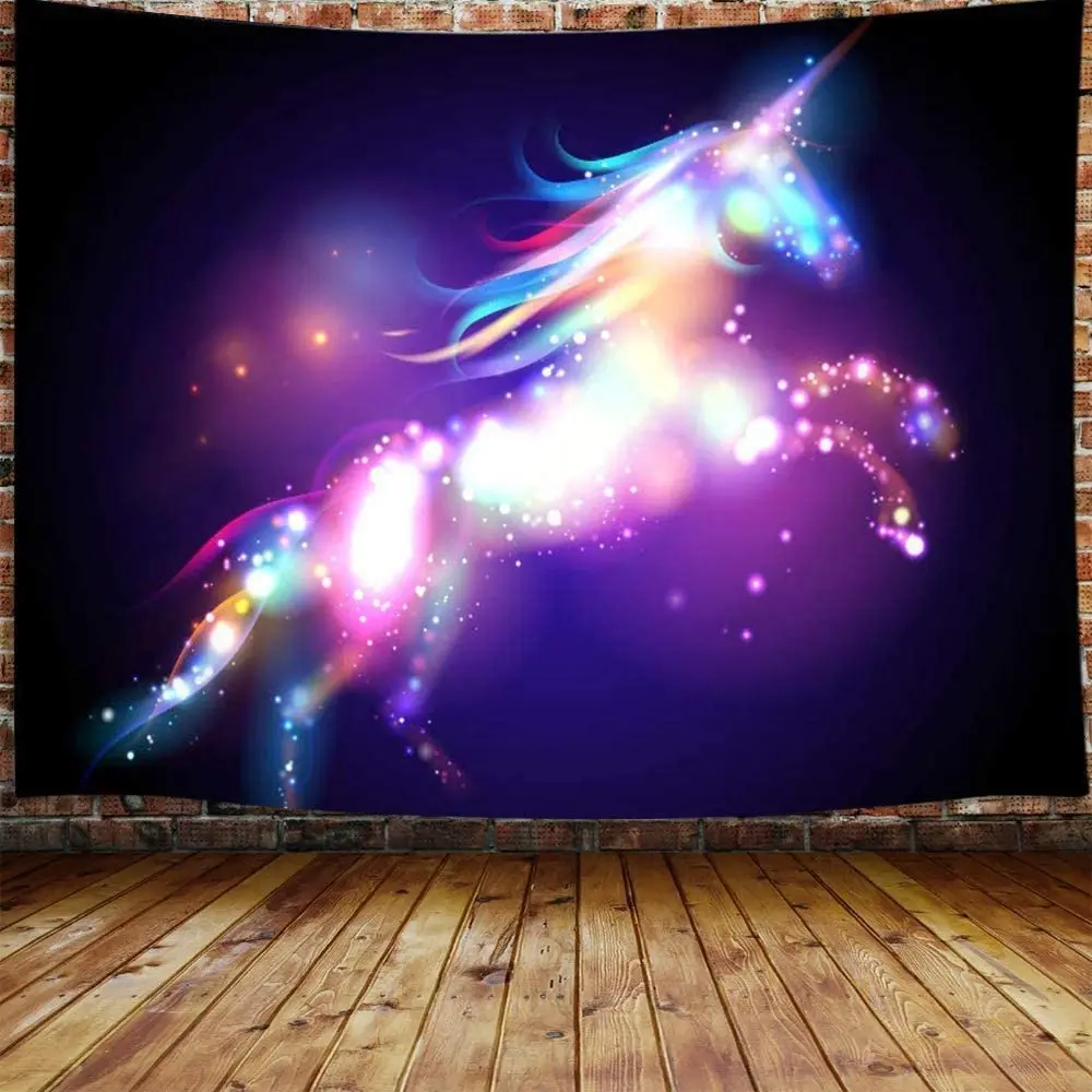 

Unicorn Large Tapestry Wall Decor for Girls Colorful Fantasy Animal Tapestries Wall Hanging for Bedroom Home Dorm Decorations