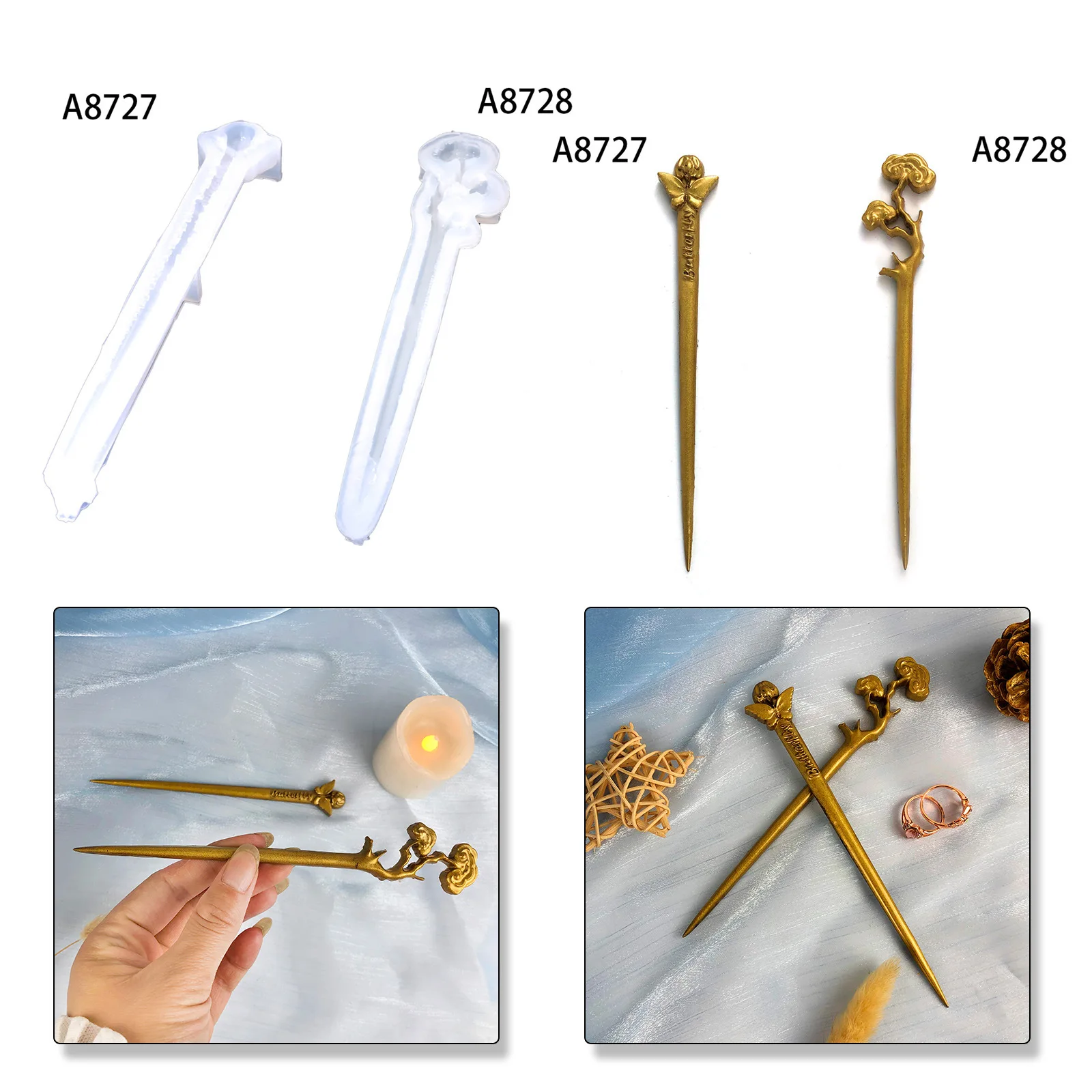 DIY Hairpin Combination Crystal Dropping Gel Mold Headwear Plate Hairpin Decoration Silicone Mold
DIY Hairpin Combination Crystal Dropping Gel Mold Headwear Plate Hairpin Decoration Silicone Mold