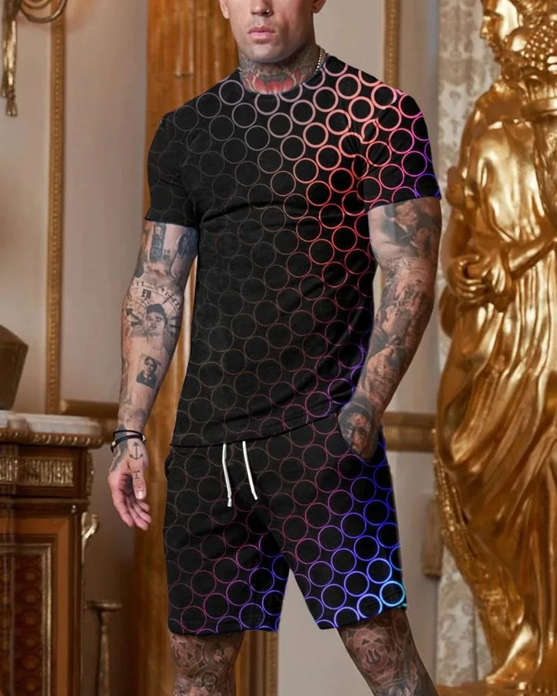 New Summer Tracksuit High Quality Creativity Tops Sportswear Men Sets Short Outfits T Shirt Men Causal O-neck Harajuku Suit Male
New Summer Tracksuit High Quality Creativity Tops Sportswear Men Sets Short Outfits T Shirt Men Causal O-neck Harajuku Suit Male