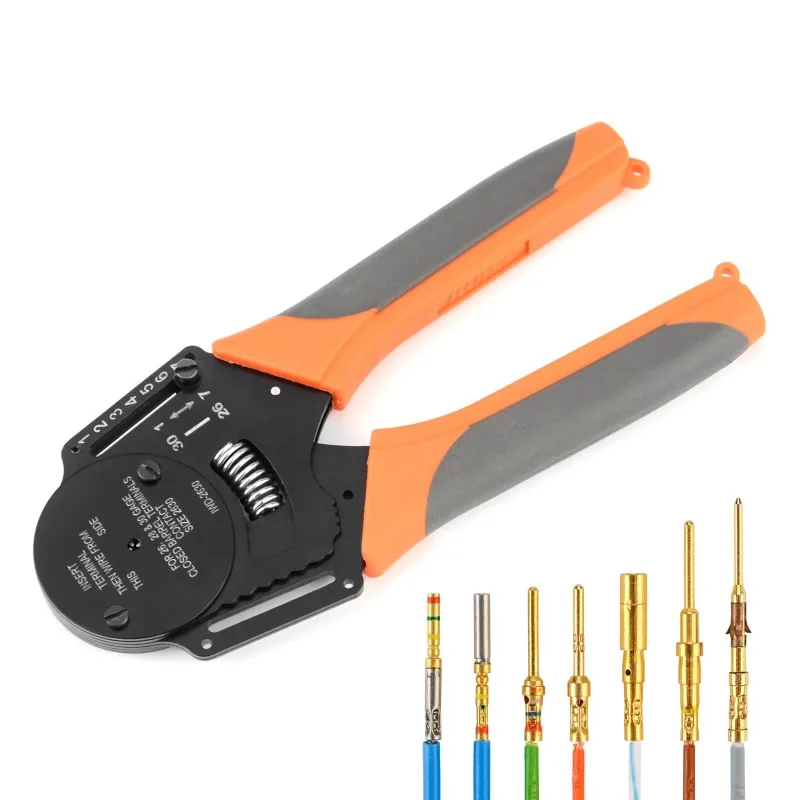 Ezitown IWD-2630 Crimping range 0.05-0.128mm2 Air terminal pin crimping pliers connector cold crimping pin crimping pliers
Ezitown IWD-2630 Crimping range 0.05-0.128mm2 Air terminal pin crimping pliers connector cold crimping pin crimping pliers