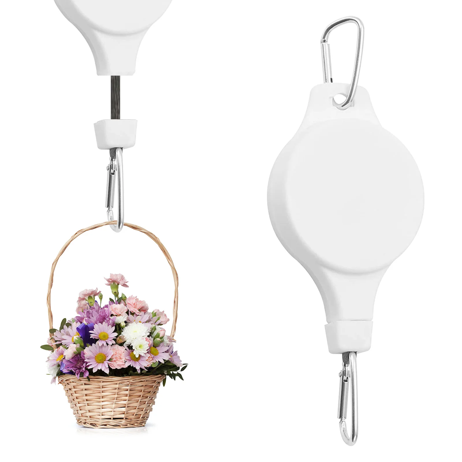 2/3/4/5X Flower Basket Hook Liftable Telescopic Plant Pulley Easy Reaching Pulley Home Adjusttable Plant Pulley 19.2*7.4cm
2/3/4/5X Flower Basket Hook Liftable Telescopic Plant Pulley Easy Reaching Pulley Home Adjusttable Plant Pulley 19.2*7.4cm