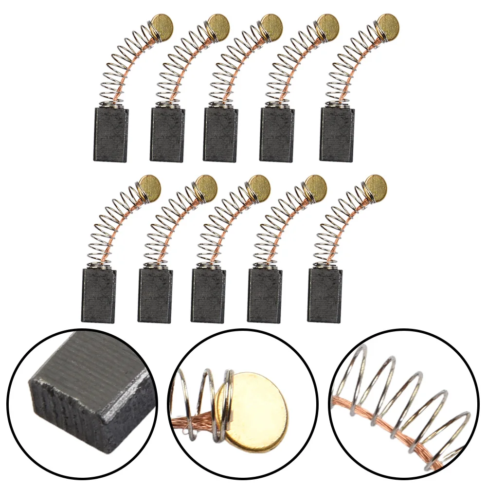 Motor Brushes Carbon Brushes Workshop 10pcs 12mm × 8mm × 5mm Carbon + Metal Grinders Kit Motors Part Replacement
Motor Brushes Carbon Brushes Workshop 10pcs 12mm × 8mm × 5mm Carbon + Metal Grinders Kit Motors Part Replacement