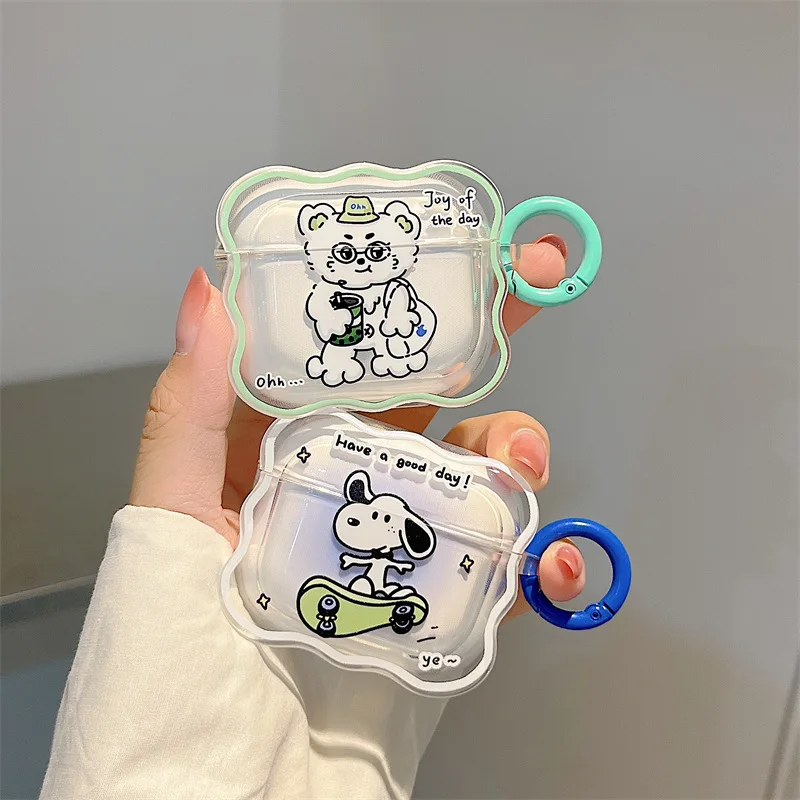 Cartoon Snoopyed Spike Kawaii Airpodspro Bluetooth Transparent Case Airpods3 Headset Case Generation 3 Headset Bag Generation 2 
Cartoon Snoopyed Spike Kawaii Airpodspro Bluetooth Transparent Case Airpods3 Headset Case Generation 3 Headset Bag Generation 2