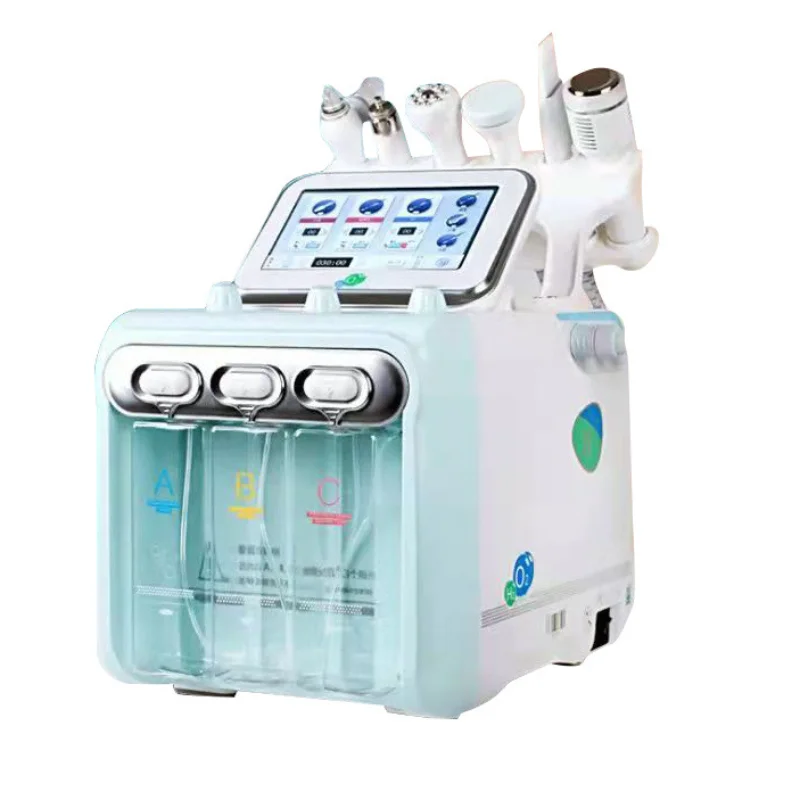 

6 IN 1 H2 O2 Hydro Dermabrasion Hydro Wonder Oxygen Jet Portable Design Facial Diamond Hydra Microdermabrasion Peel Machine