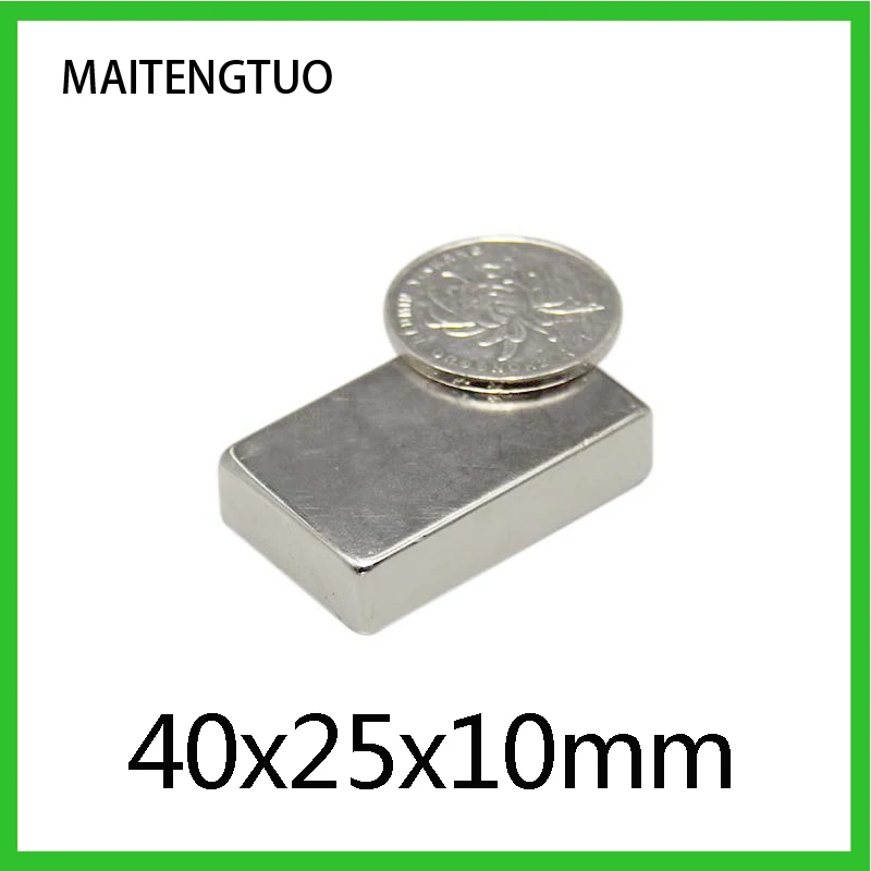 2~50PCS 40x25x10 mm N35 NdFeB Super Cuboid Block Magnets 40x25x10mm Neodymium Magnet Permanent NdFeB Strong Magnetic 40*25*10mm 
2~50PCS 40x25x10 mm N35 NdFeB Super Cuboid Block Magnets 40x25x10mm Neodymium Magnet Permanent NdFeB Strong Magnetic 40*25*10mm