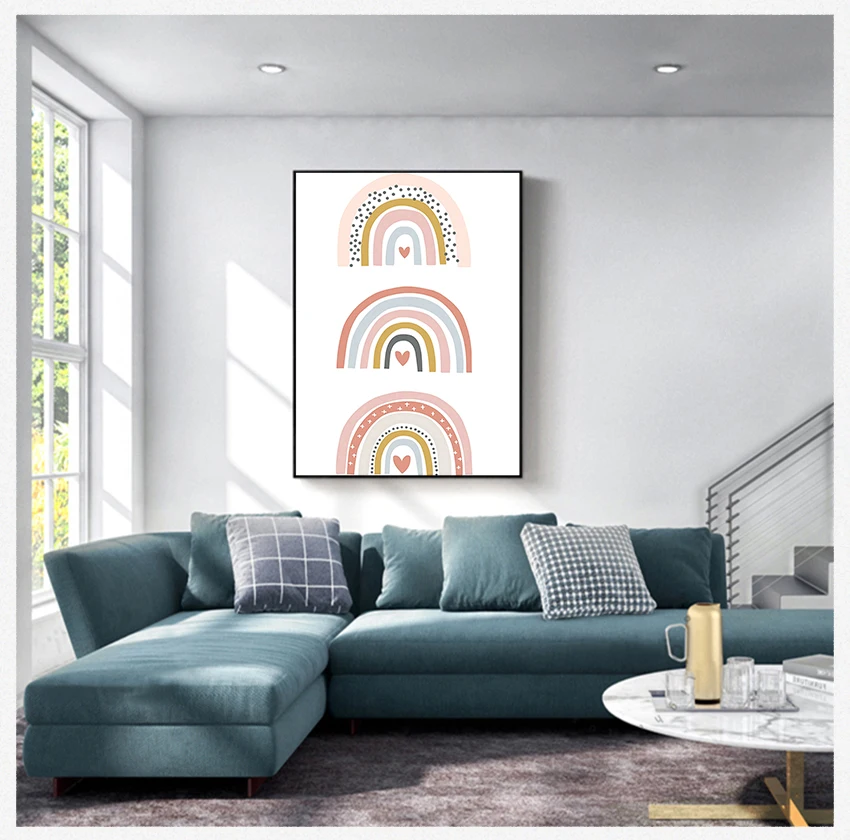 Painting Nursery Wall Art Poster Nordic Wall Pictures Kids Baby Room Decor Pink Rainbow Canvas Print You Are My Sunshine Quotes
Painting Nursery Wall Art Poster Nordic Wall Pictures Kids Baby Room Decor Pink Rainbow Canvas Print You Are My Sunshine Quotes