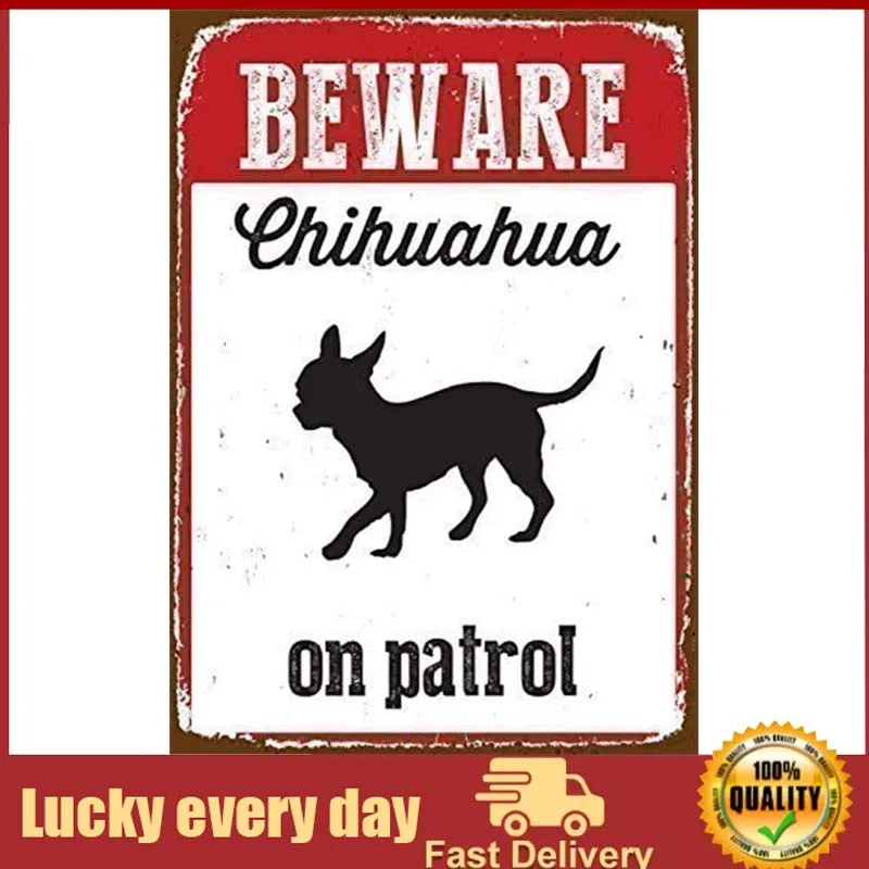 Beware Chihuahua on Patrol Metal Signs Vintage Tin Sign Plate Warning Sign Wall Art Decor Metal Wall Plaque metal decor
Beware Chihuahua on Patrol Metal Signs Vintage Tin Sign Plate Warning Sign Wall Art Decor Metal Wall Plaque metal decor