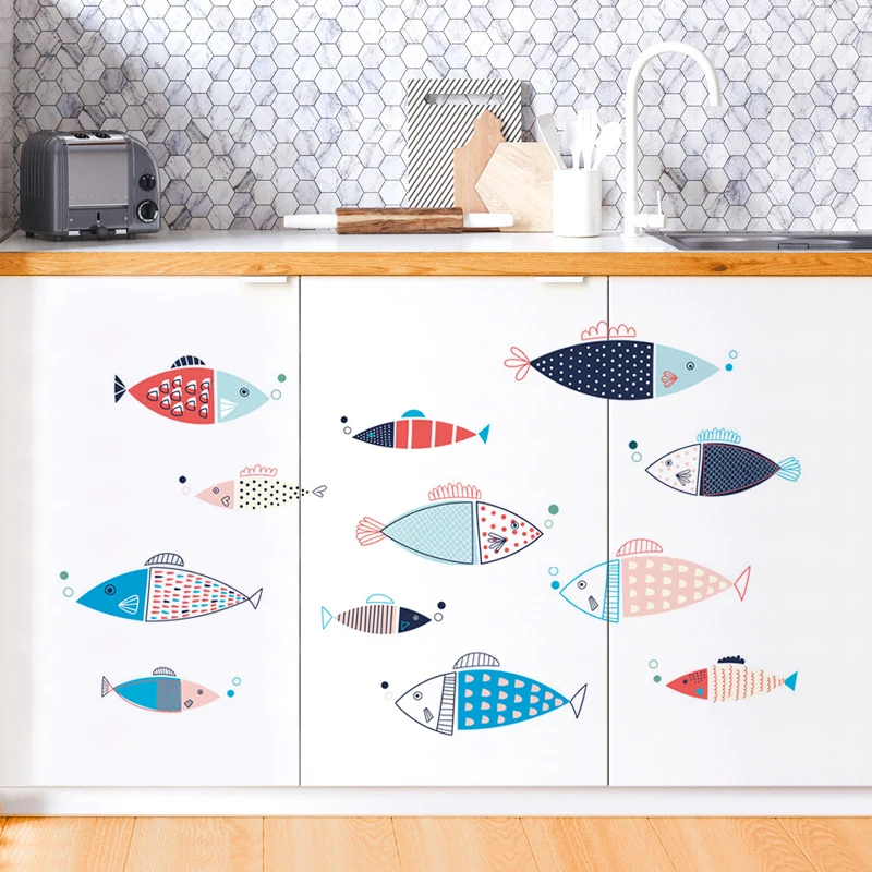 Colorful Fish Wall Stickers Kitchen Refrigerator Bathroom Cartoon Painting Home Room Wall Decor Self-adhesive Vinyl Sticker
Colorful Fish Wall Stickers Kitchen Refrigerator Bathroom Cartoon Painting Home Room Wall Decor Self-adhesive Vinyl Sticker