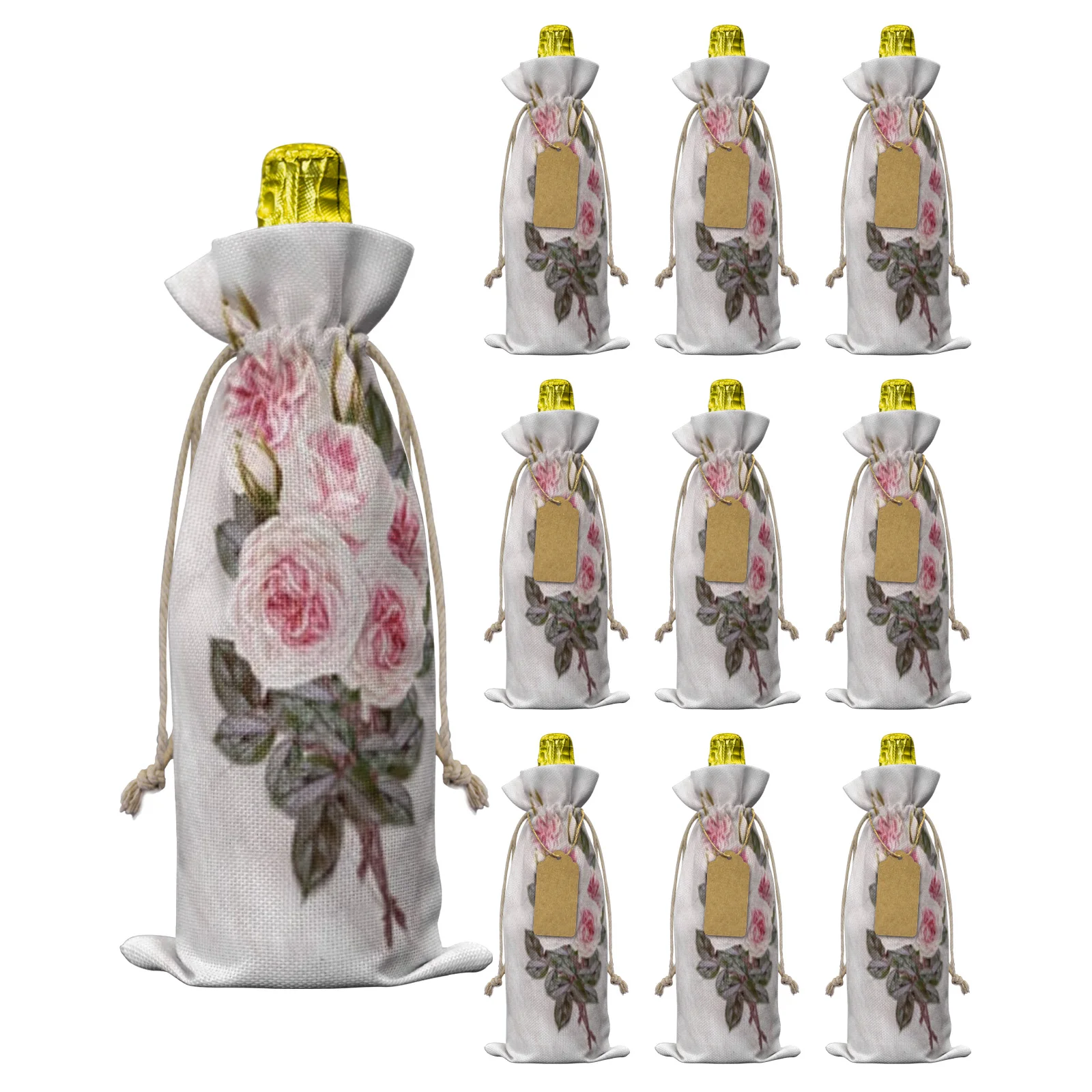 Винтажный букет из роз, 10 шт., сумка для винных бутылок, Рождественский Декор для дома, чехол для винных бутылок, украшение для свадебной вечеринки, винные мешки в подарок
Винтажный букет из роз, 10 шт., сумка для винных бутылок, Рождественский Декор для дома, чехол для винных бутылок, украшение для свадебной вечеринки, винные мешки в подарок