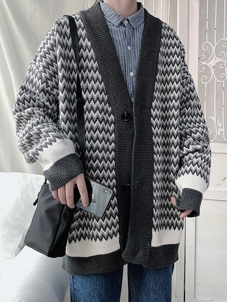 Мужская трикотажная рубашка в полоску, Повседневный Кардиган с длинным рукавом, весна-осень 2023
Мужская трикотажная рубашка в полоску, Повседневный Кардиган с длинным рукавом, весна-осень 2023