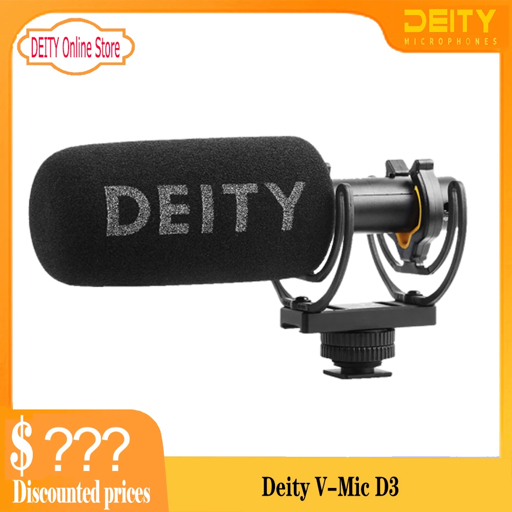 

Deity V-Mic D3 Super-Cardioid Microphone Offaxis Performance Low Distortion for Canon Nikon Sony DSLR Camera Smartphones