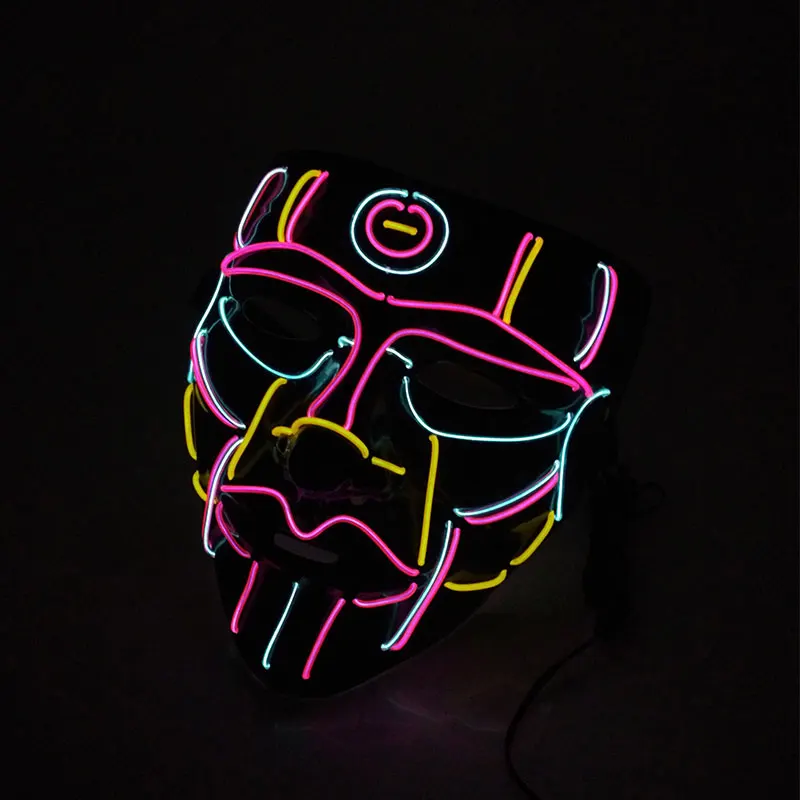 Светящаяся маска монстра, аксессуары для косплея и вечеринки, светящаяся маска EL Wire для Хэллоуина, карнавала
Светящаяся маска монстра, аксессуары для косплея и вечеринки, светящаяся маска EL Wire для Хэллоуина, карнавала