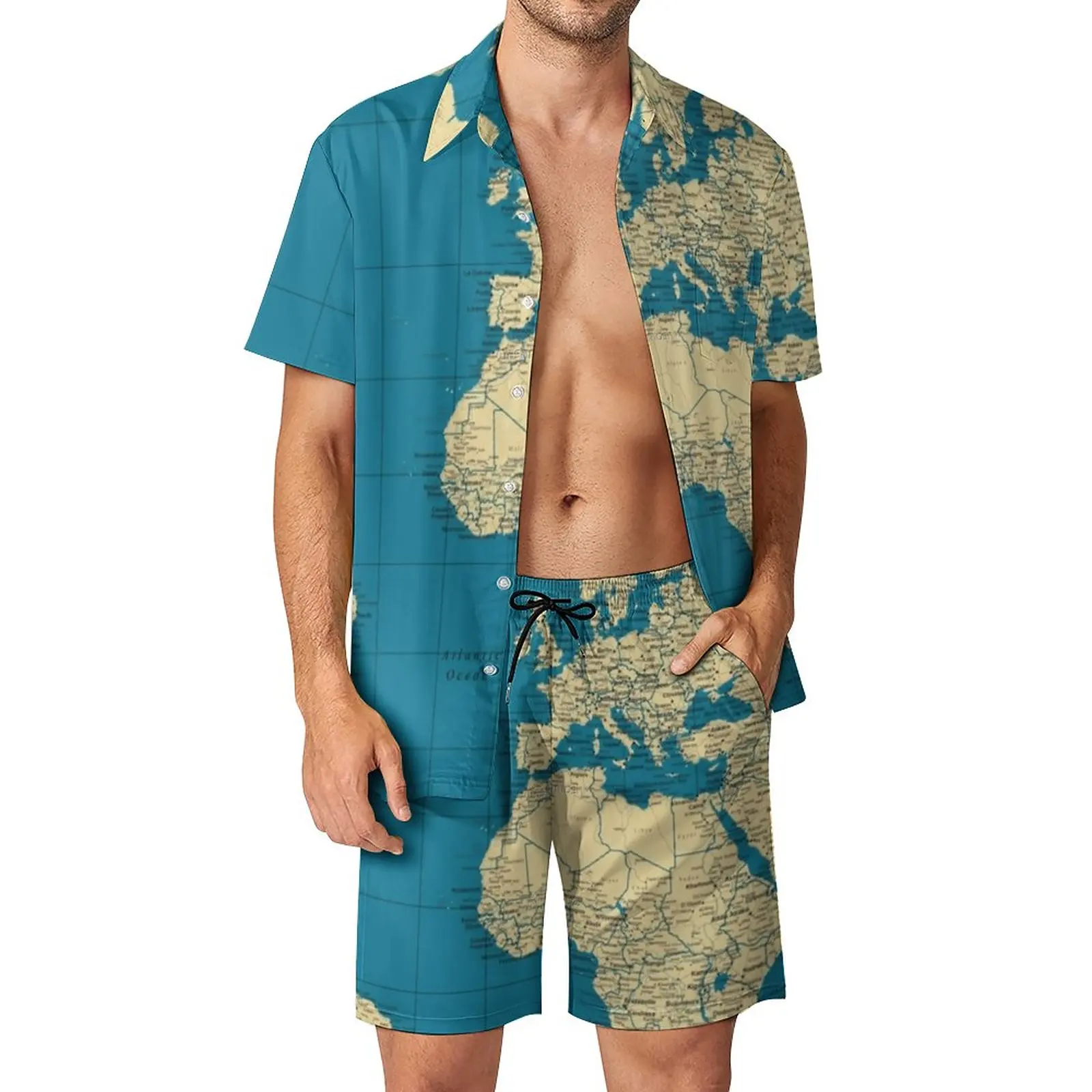 Vintage World Map Men Sets Countries Cities Roads Casual Shirt Set Cool Beach Shorts Design Suit Two-piece Clothing Plus Size
Vintage World Map Men Sets Countries Cities Roads Casual Shirt Set Cool Beach Shorts Design Suit Two-piece Clothing Plus Size