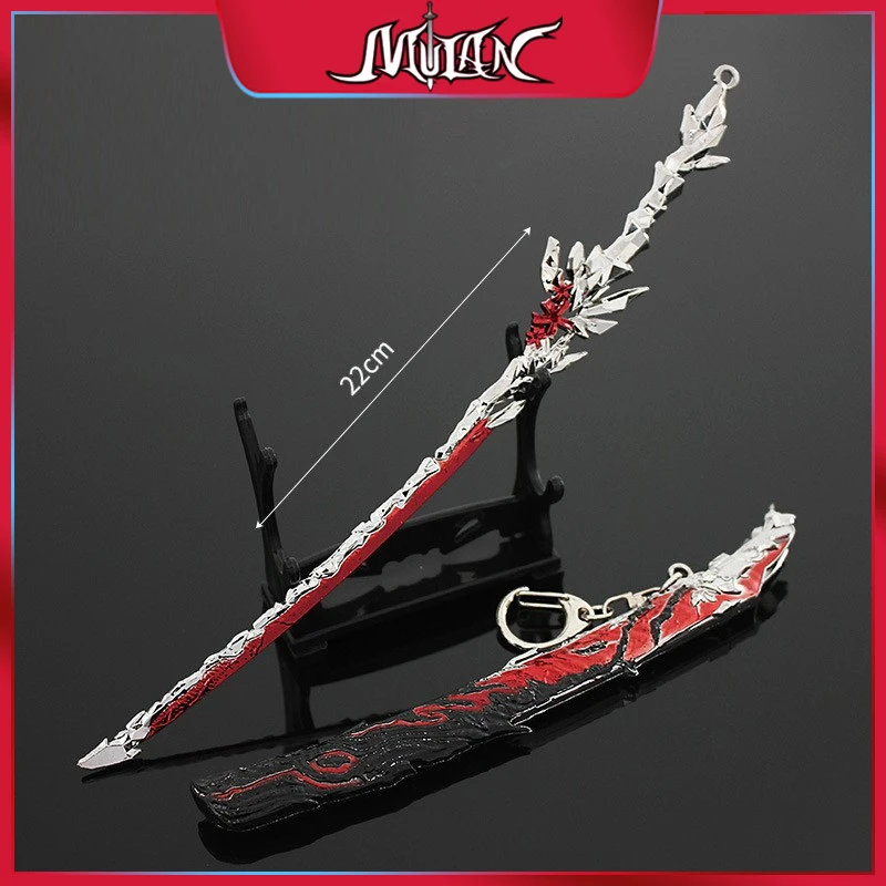 Naraka Bladepoint Keychain Game Tai Dao Soul Flower Crystal 22cm Alloy Figure Japanese Katanas Sword Toy Knife Gift for Children
Naraka Bladepoint Keychain Game Tai Dao Soul Flower Crystal 22cm Alloy Figure Japanese Katanas Sword Toy Knife Gift for Children