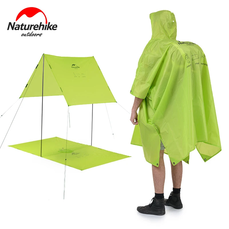 Naturehike Outdoor Raincoat Windbreaker 3in1 Multifunction Camping & Hiking Waterproof Poncho Nylon Travel Awning Mat
Naturehike Outdoor Raincoat Windbreaker 3in1 Multifunction Camping & Hiking Waterproof Poncho Nylon Travel Awning Mat