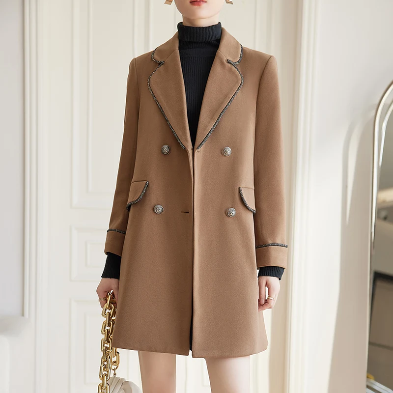 Khaki Autumn Winter Ladies Professional Office Lapel Double-breasted Suit Jacket Casual Women Work Loose Coat Solid Blazers
Khaki Autumn Winter Ladies Professional Office Lapel Double-breasted Suit Jacket Casual Women Work Loose Coat Solid Blazers