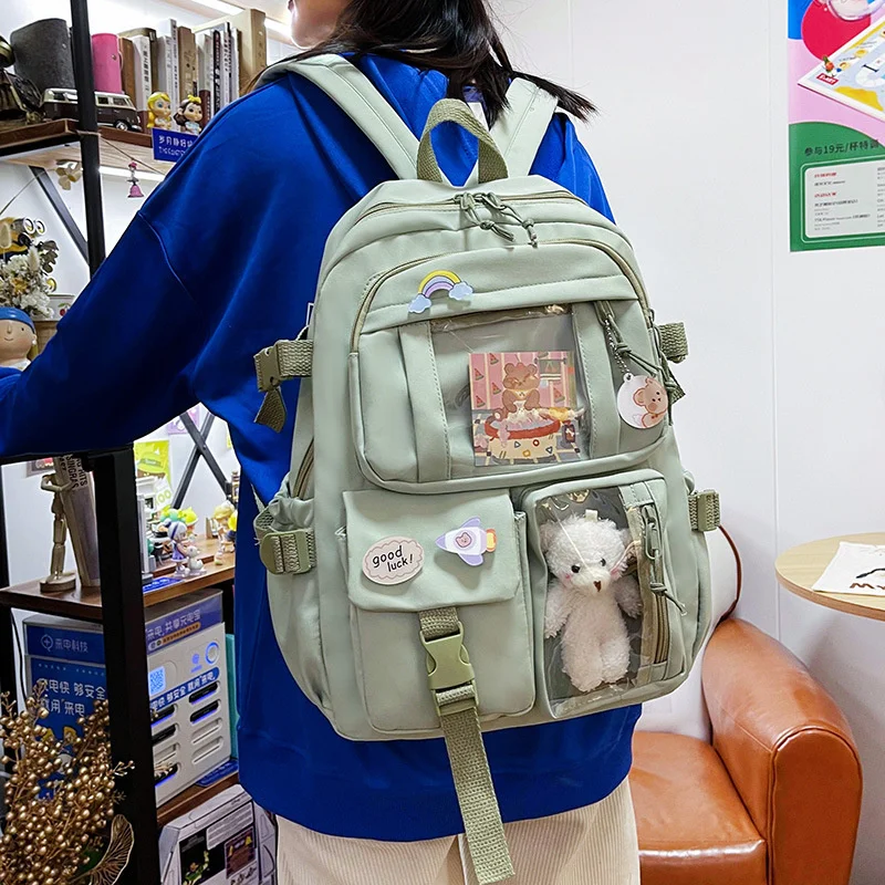 Cute Women Backpacks Waterproof Multi-Pocket Nylon School Backpack for Student Female Girls Laptop Book Pack Mochilas 2023 New
Cute Women Backpacks Waterproof Multi-Pocket Nylon School Backpack for Student Female Girls Laptop Book Pack Mochilas 2023 New