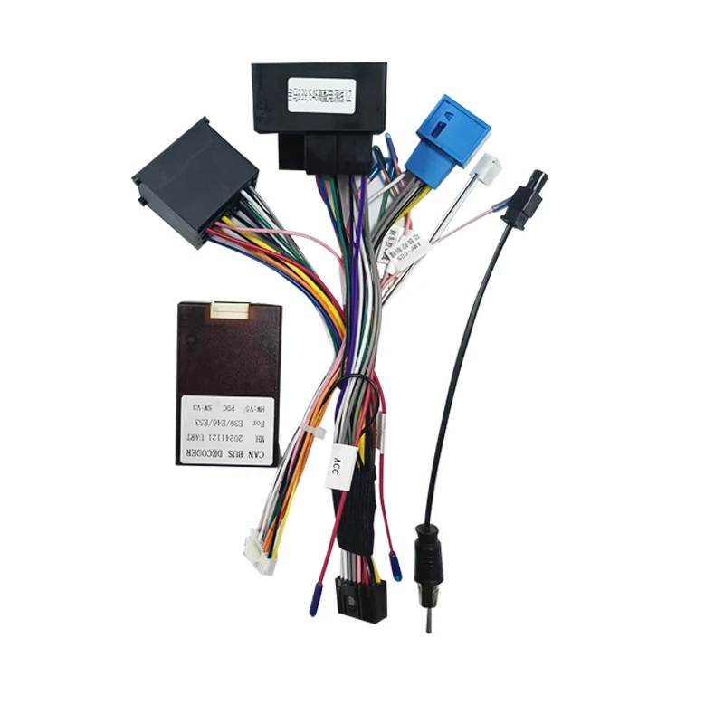 Автомобильный радиоприемник, жгут проводов, адаптер питания Canbus для BMW E46 E39 E53 X5 3/5 16-контактный Android стерео видео GPS ISO кабельный разъем
Автомобильный радиоприемник, жгут проводов, адаптер питания Canbus для BMW E46 E39 E53 X5 3/5 16-контактный Android стерео видео GPS ISO кабельный разъем