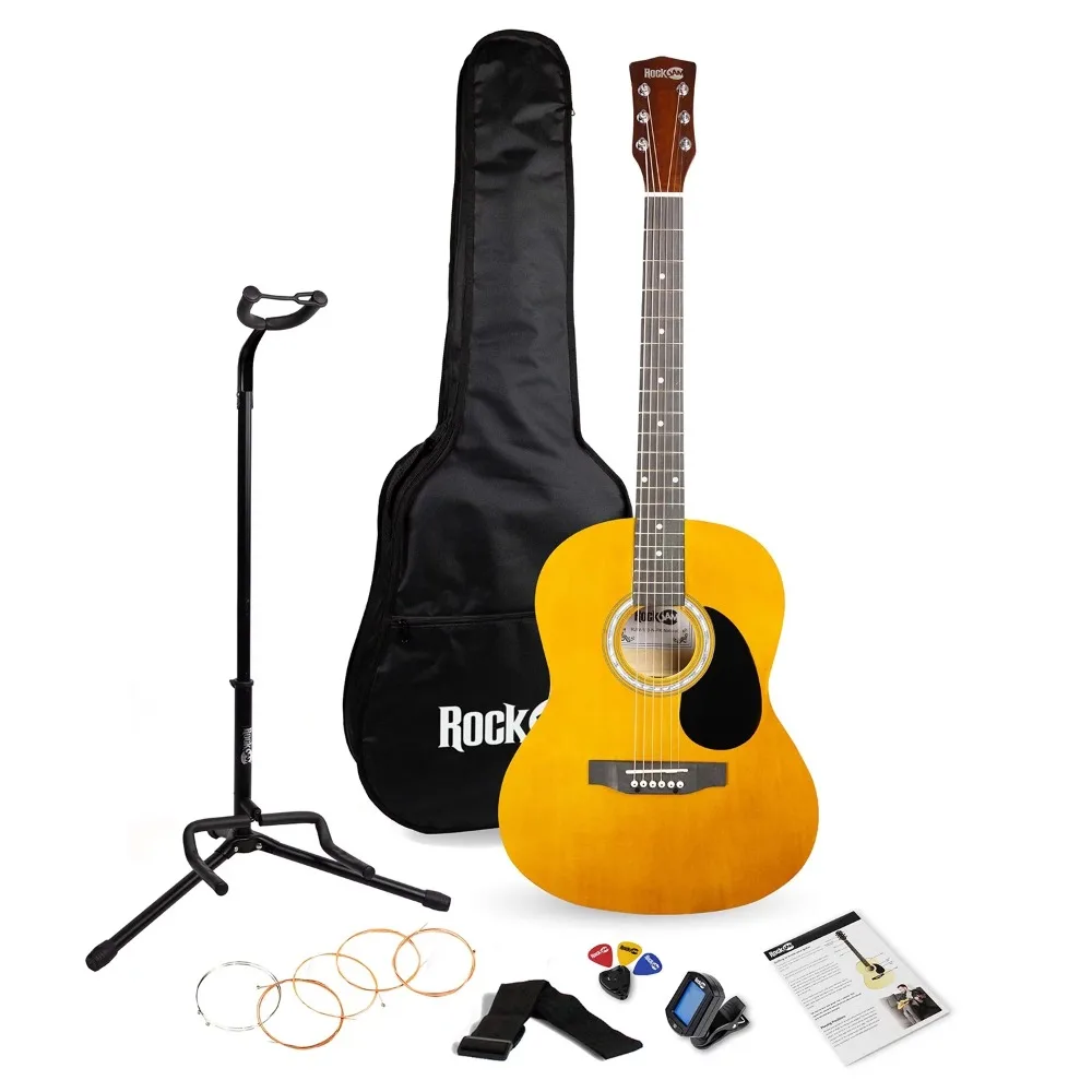 Natural Full-Size Dreadnought Acoustic Guitar Kit with Guitar Tuner, Guitar Bag ,Guitar Stand & Lessons Free Shipping
Natural Full-Size Dreadnought Acoustic Guitar Kit with Guitar Tuner, Guitar Bag ,Guitar Stand & Lessons Free Shipping