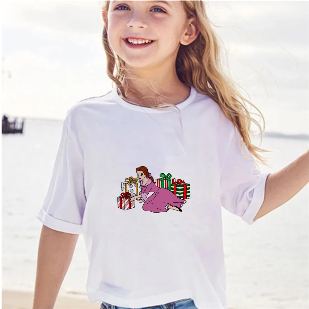New Disney Baby T-shirts Princess Printing Sweet Short Sleeve Kawaii Cartoons Clothes Tshirt Base Children Streetwear Loose
New Disney Baby T-shirts Princess Printing Sweet Short Sleeve Kawaii Cartoons Clothes Tshirt Base Children Streetwear Loose