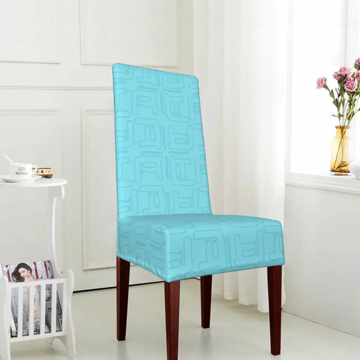 Badge Print Polyester Chair Cover For Dining Room Chairs Covers High Back for Living Room Decoration
Badge Print Polyester Chair Cover For Dining Room Chairs Covers High Back for Living Room Decoration