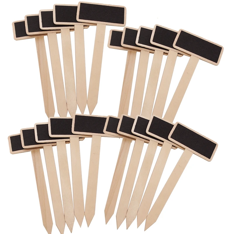 60Pcs Plant Labels Chalkboard Signs Blackboard Wooden Plant Tags T-Type Garden Nursery Creative Seedling Tray
60Pcs Plant Labels Chalkboard Signs Blackboard Wooden Plant Tags T-Type Garden Nursery Creative Seedling Tray