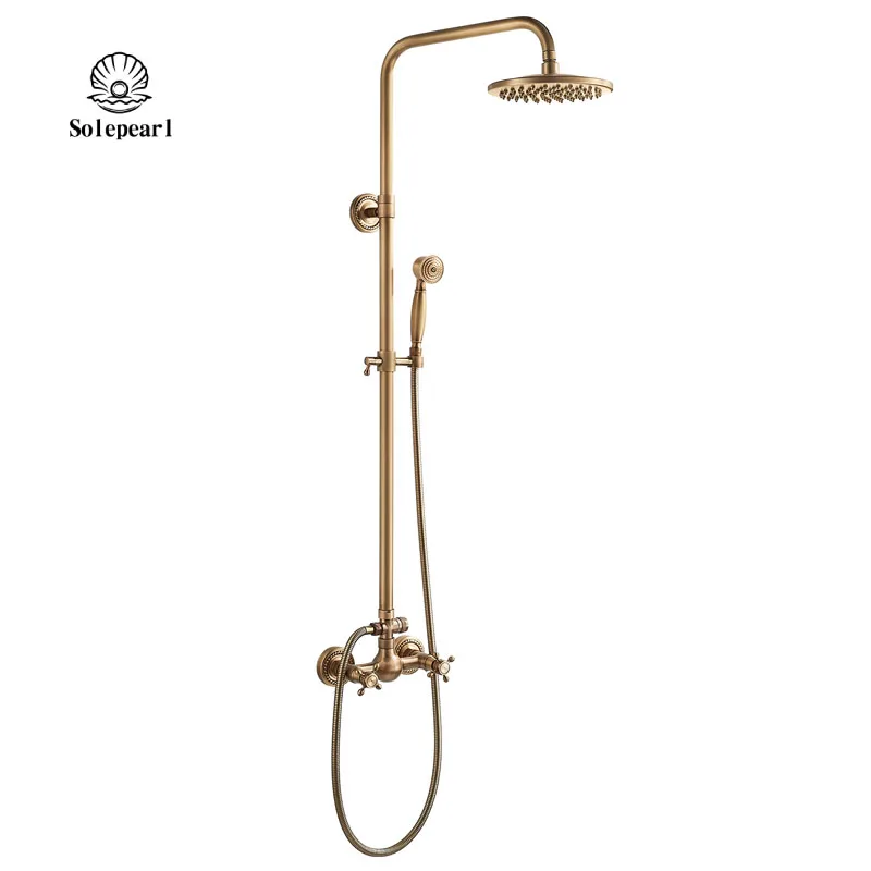 Дождевой смеситель для душа с насадкой из античной латуни
Дождевой смеситель для душа с насадкой из античной латуни