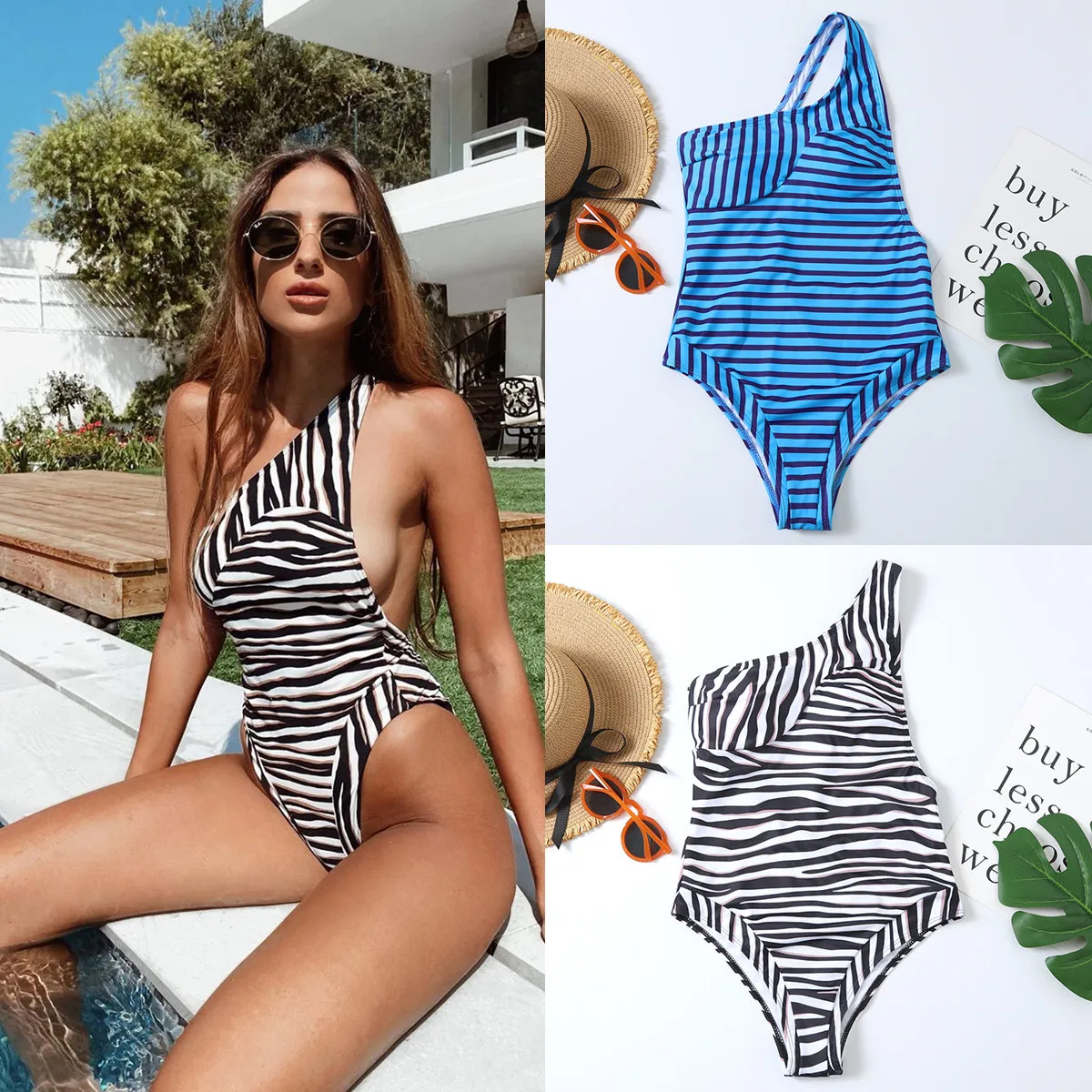 Women Striped Swimsuit 2022 One Piece Backless Swimwear Sexy Slin Beach Wear Summer Vintage One Shoulder Bikini Bathing Suits XL
Women Striped Swimsuit 2022 One Piece Backless Swimwear Sexy Slin Beach Wear Summer Vintage One Shoulder Bikini Bathing Suits XL
