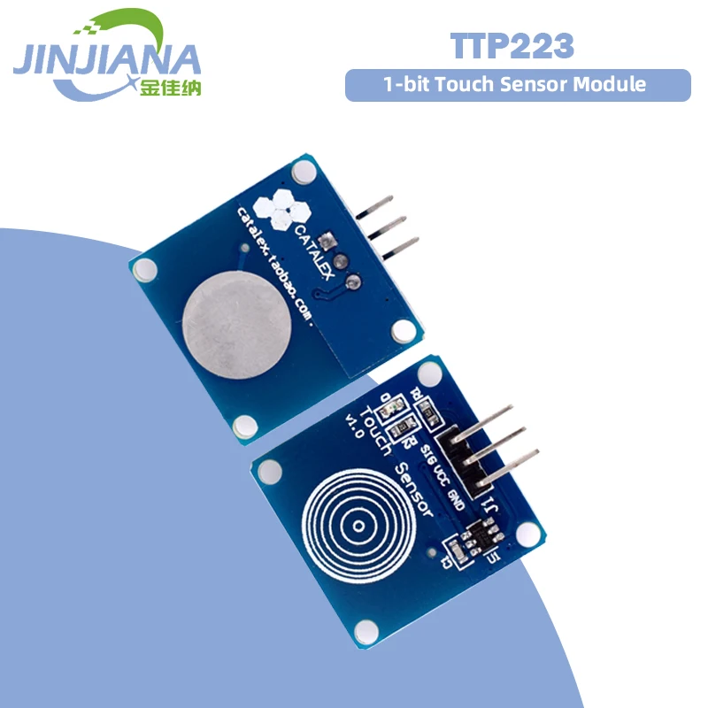 5PCS TTP223 1-bit Touch Key touch sensor module Tact switch Touch switch Self-Locking/No-Locking Capacitive Switches
5PCS TTP223 1-bit Touch Key touch sensor module Tact switch Touch switch Self-Locking/No-Locking Capacitive Switches