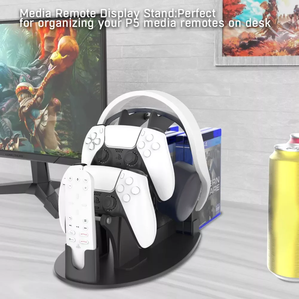 For PS5 Controller & Headphone Holder Bracket Remote Control Storage Shelf Stand for Xbox ONE Series X PS5 PS4 NS Switch
For PS5 Controller & Headphone Holder Bracket Remote Control Storage Shelf Stand for Xbox ONE Series X PS5 PS4 NS Switch