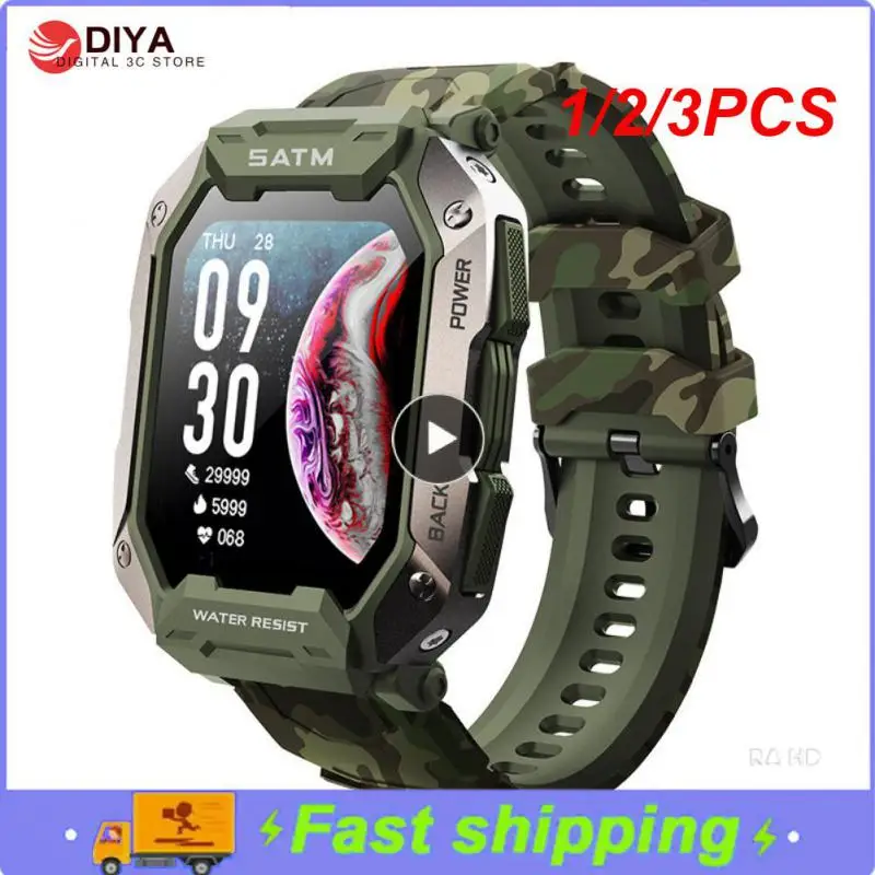 1/2/3 шт., мужские водонепроницаемые умные часы для занятий спортом 
1/2/3 шт., мужские водонепроницаемые умные часы для занятий спортом