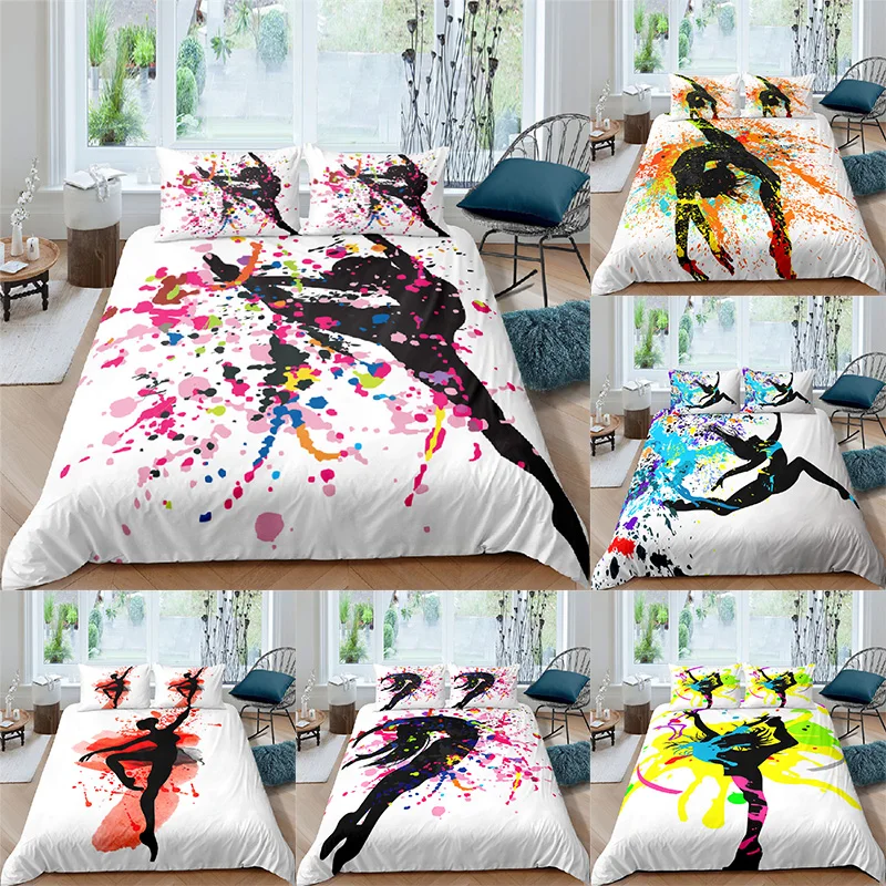 Bedding Sets Luxury 3D Color Dancing Girl Print 2/3Pcs Duvet Cover Pillowcase for Kids Adult Home Textile Single/Queen/King Size
Bedding Sets Luxury 3D Color Dancing Girl Print 2/3Pcs Duvet Cover Pillowcase for Kids Adult Home Textile Single/Queen/King Size