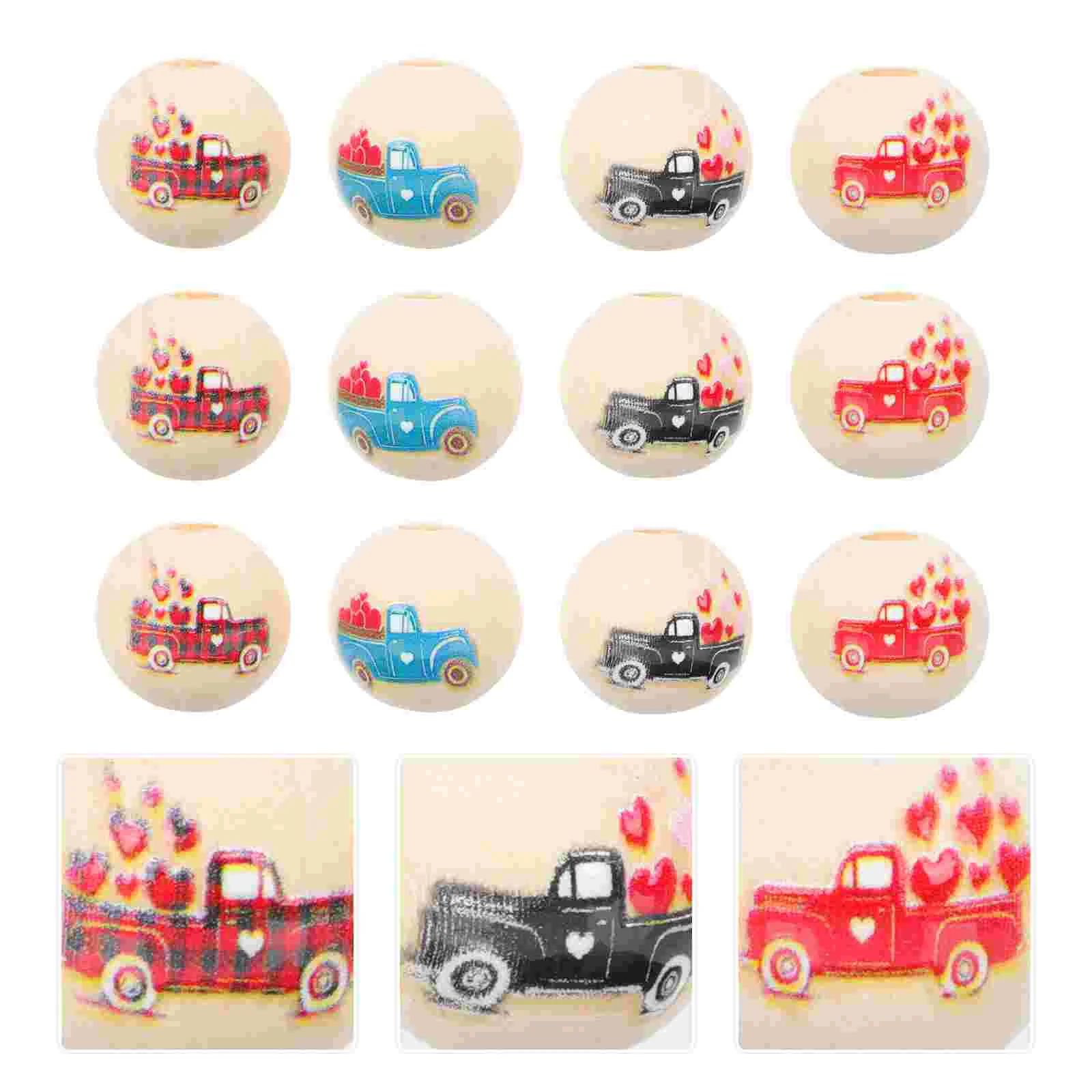 100Pcs Valentine' Day Jewelry Making Supplies Valentine' Day Wood Beads Christmas Necklace Beads 
100Pcs Valentine' Day Jewelry Making Supplies Valentine' Day Wood Beads Christmas Necklace Beads