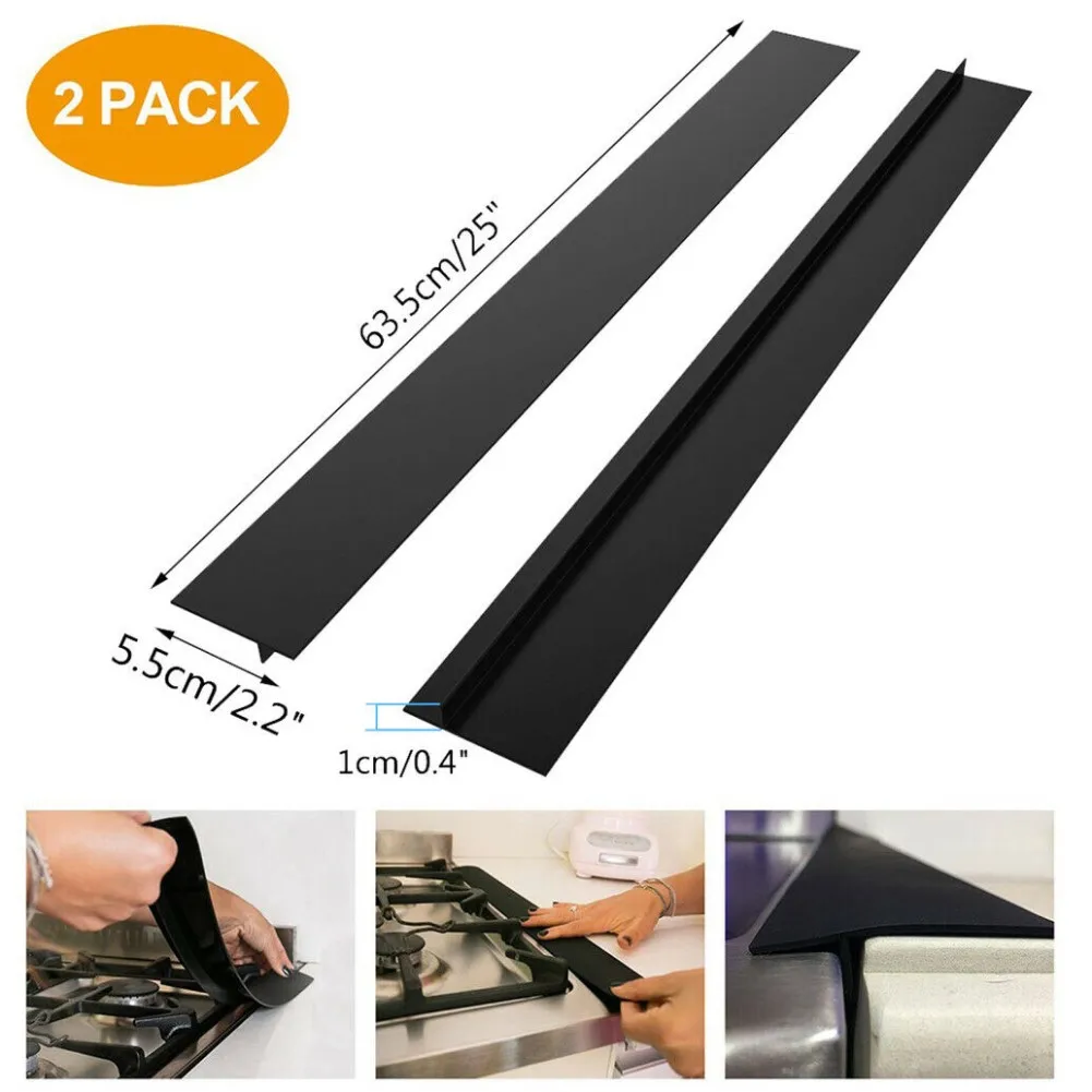 2PCS Kitchen Seals Gap Heat Resistant Mat Oil Dust Water Seal Stove Gap Cover Silicone Seals Strip Heat Resistant Mat Slit Fille
2PCS Kitchen Seals Gap Heat Resistant Mat Oil Dust Water Seal Stove Gap Cover Silicone Seals Strip Heat Resistant Mat Slit Fille