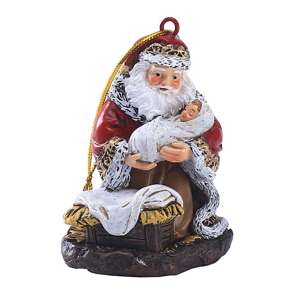 Подвеска De Bautizo Para Niño Santa рождественское украшение фигурка поделки с детским