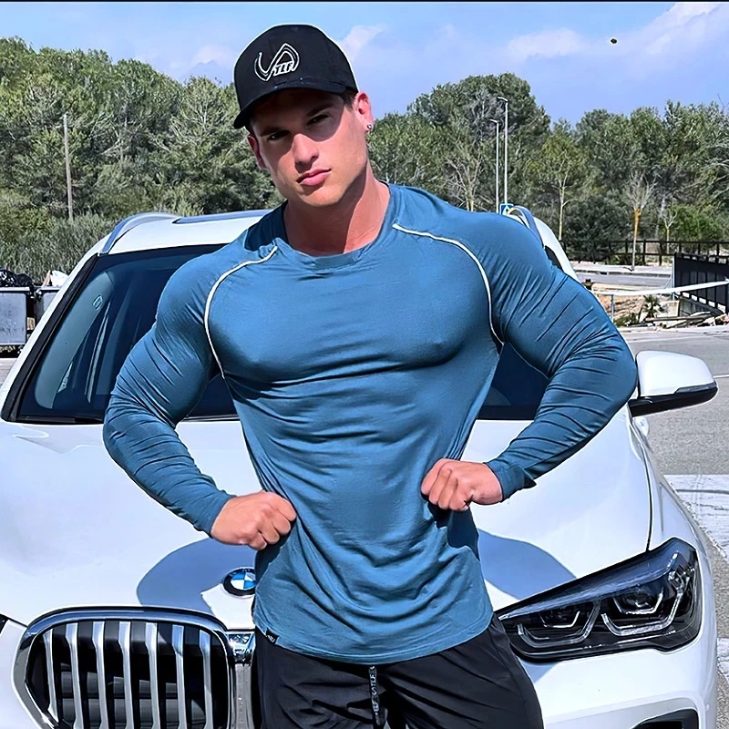 New Men Long Sleeve Shirts Quick Dry Bodybuilding for Men Workout Gym Fitness Casual joggingT Shirt Undershirts
New Men Long Sleeve Shirts Quick Dry Bodybuilding for Men Workout Gym Fitness Casual joggingT Shirt Undershirts