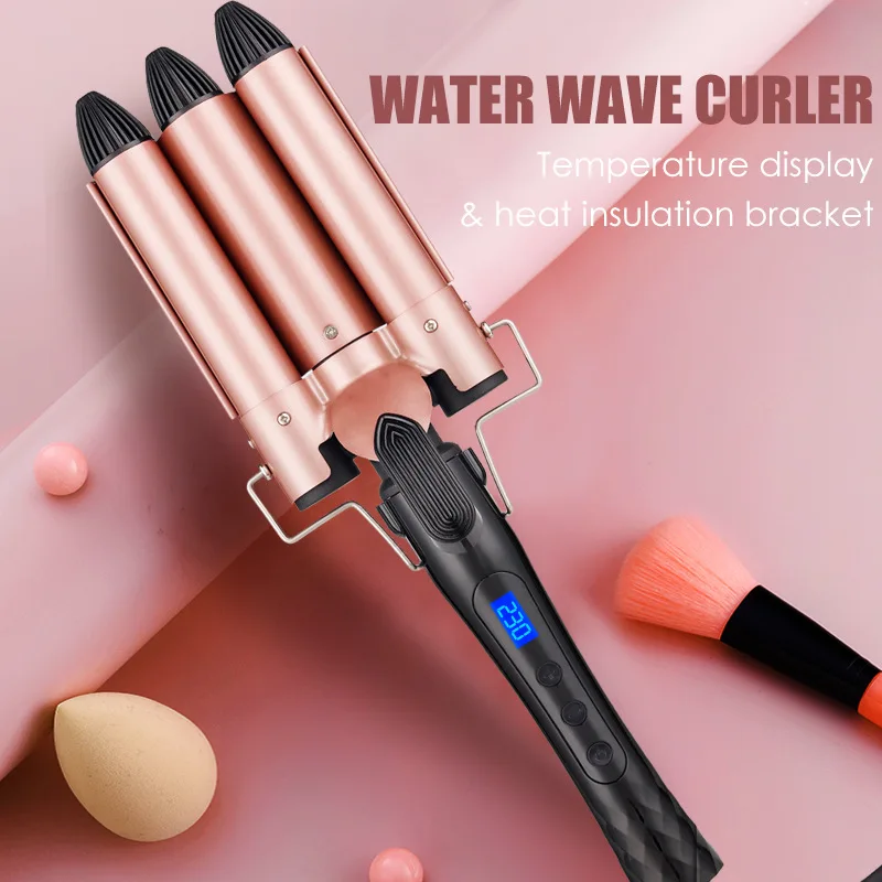 Curling Iron Ceramic Triple Barrel Hair Styler Hair Lectric Curlers Electric Irons Curling Hair Waver Styling Tools
Curling Iron Ceramic Triple Barrel Hair Styler Hair Lectric Curlers Electric Irons Curling Hair Waver Styling Tools