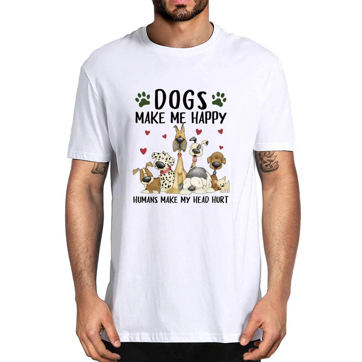 100% Cotton Dogs Make Me Happy Humans Make My Head Hurt Summer Men's Novelty T-Shirt Women Casual Harajuku Streetwear Soft Tee
100% Cotton Dogs Make Me Happy Humans Make My Head Hurt Summer Men's Novelty T-Shirt Women Casual Harajuku Streetwear Soft Tee