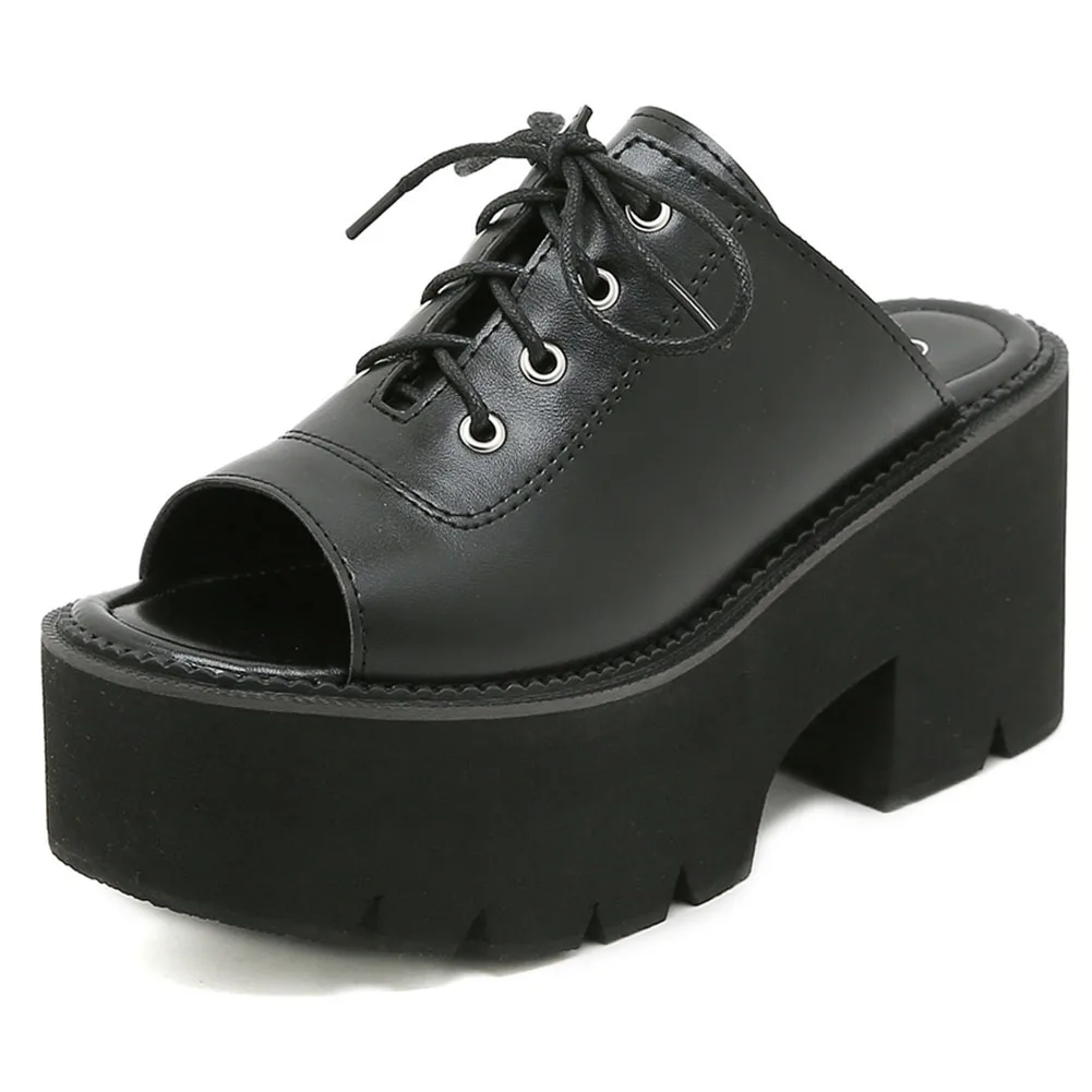 Женские босоножки на массивной платформе GIGIFOX, черные повседневные сандалии на высоком каблуке в готическом стиле, лето 2022
Женские босоножки на массивной платформе GIGIFOX, черные повседневные сандалии на высоком каблуке в готическом стиле, лето 2022