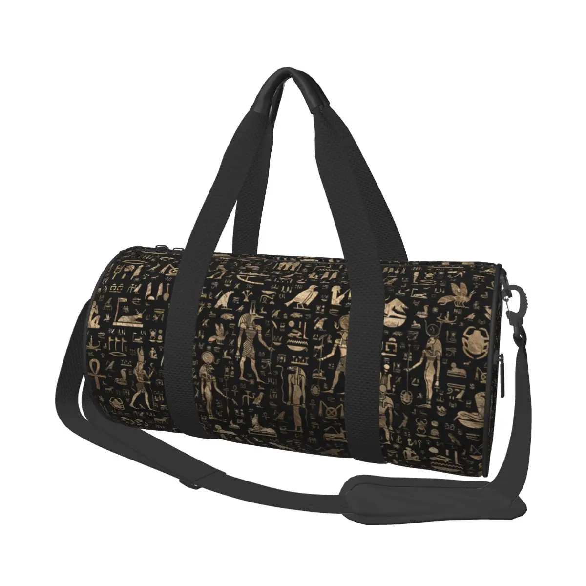 Ancient Black Egyptian Travel Bags Men Fitness Handbag Cylinder Shoulder Bag Women Large Travel Tote Luggage Bag Gym Handbags
Ancient Black Egyptian Travel Bags Men Fitness Handbag Cylinder Shoulder Bag Women Large Travel Tote Luggage Bag Gym Handbags