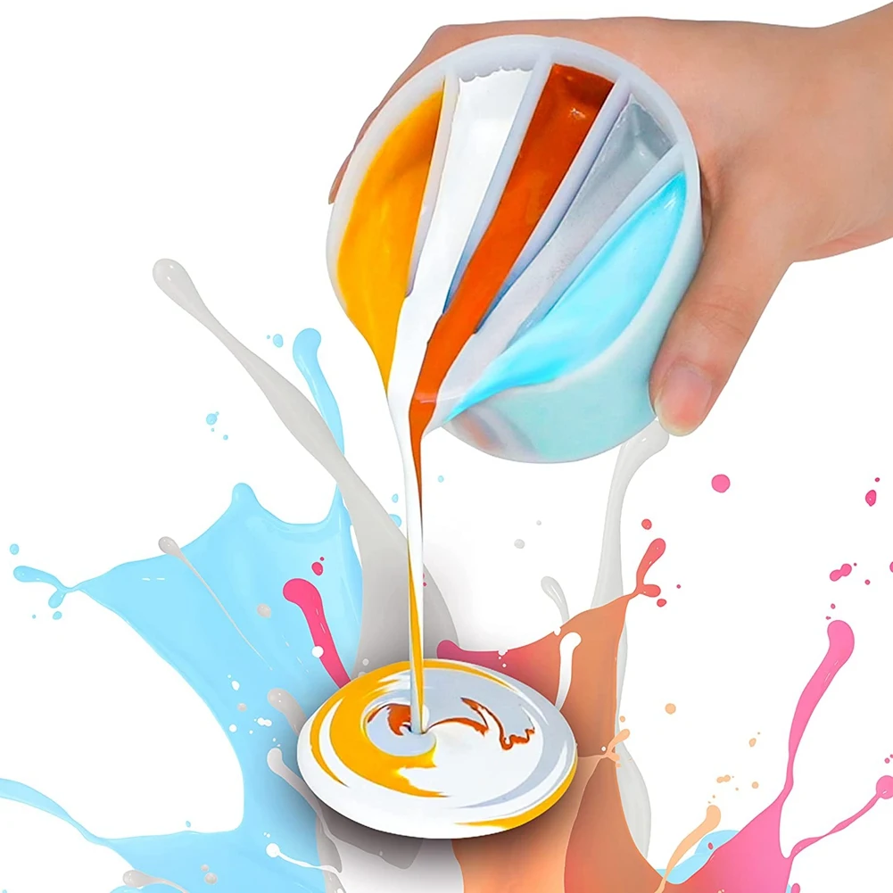 5 Chambers Split Cup for Paint Pouring for Fluid Art and Acrylic Paint Pouring (5 Chambers)
5 Chambers Split Cup for Paint Pouring for Fluid Art and Acrylic Paint Pouring (5 Chambers)