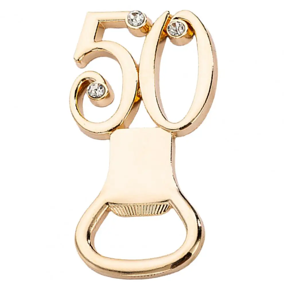 Bottle Opener 2Pcs Useful 50th Anniversary Theme Smooth Surface Portable Beer Bottle Opening Tool Party Decoration for Kitchen
Bottle Opener 2Pcs Useful 50th Anniversary Theme Smooth Surface Portable Beer Bottle Opening Tool Party Decoration for Kitchen