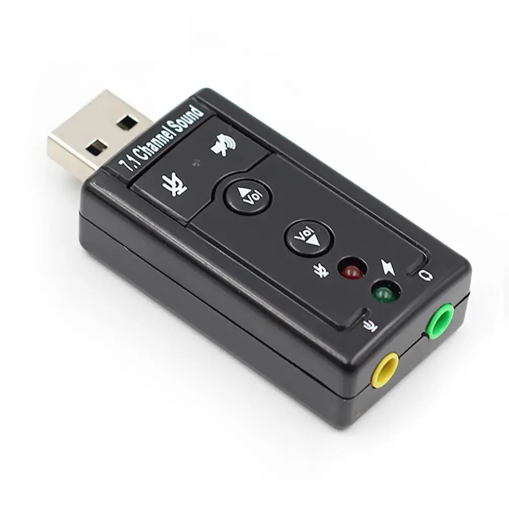 7,1 внешняя звуковая карта USB, стереомикрофон, динамик, наушники, аудиоразъем, 3,5 мм, Кабель-адаптер, подходит для ПК и ноутбука
7,1 внешняя звуковая карта USB, стереомикрофон, динамик, наушники, аудиоразъем, 3,5 мм, Кабель-адаптер, подходит для ПК и ноутбука
