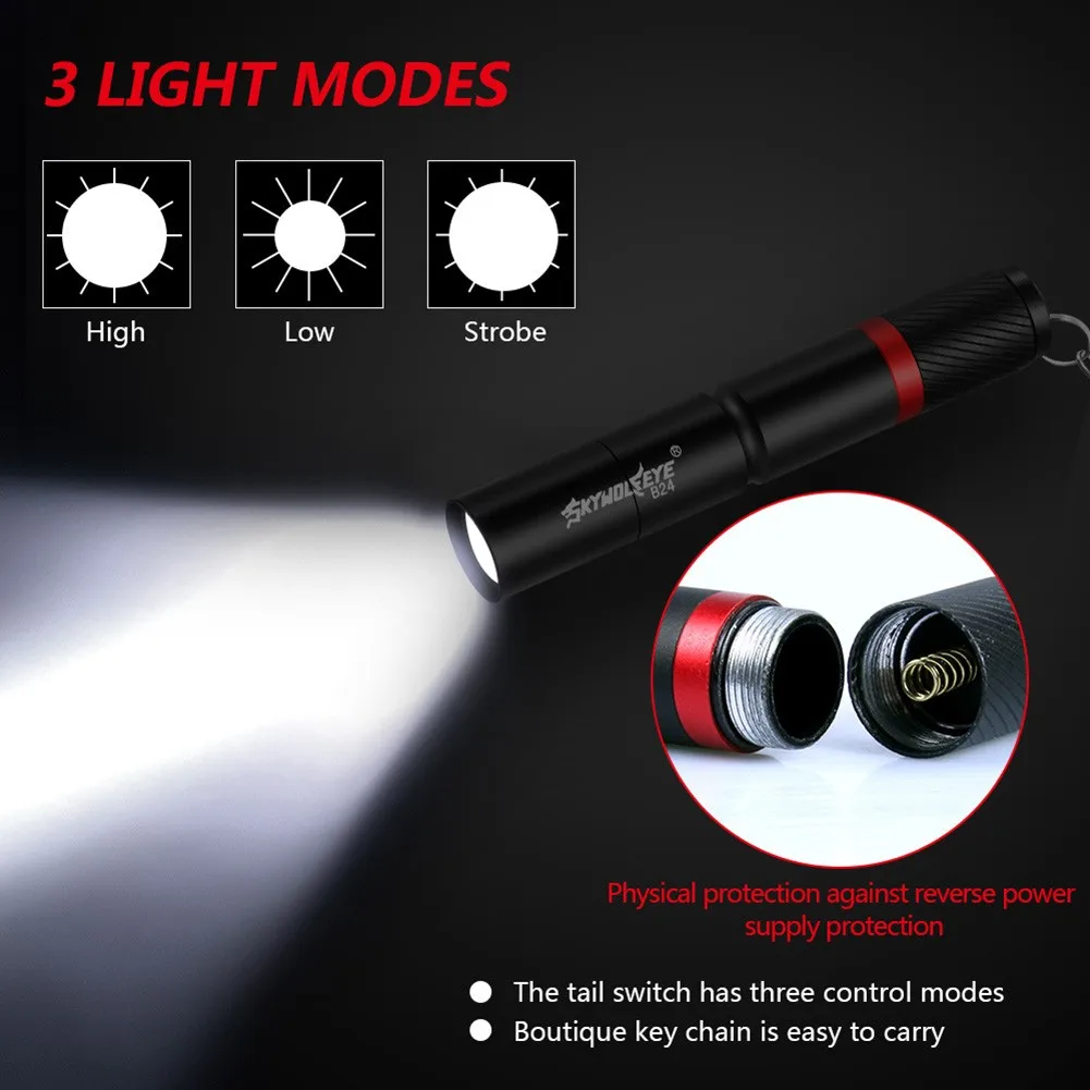 LED Key Light KeyRing Torches 3 Mode Flashlight Super Bright Light Lamp Skywolfeye Waterproof For Outdoor Hiking Night Fish
LED Key Light KeyRing Torches 3 Mode Flashlight Super Bright Light Lamp Skywolfeye Waterproof For Outdoor Hiking Night Fish