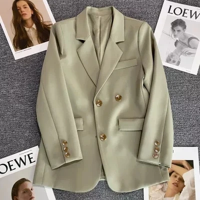 Women Fashion Office Wear Single Breasted Blazer Jacket Coat Vintage Long Sleeve Female Top Outerwear Chic Clothing
Women Fashion Office Wear Single Breasted Blazer Jacket Coat Vintage Long Sleeve Female Top Outerwear Chic Clothing