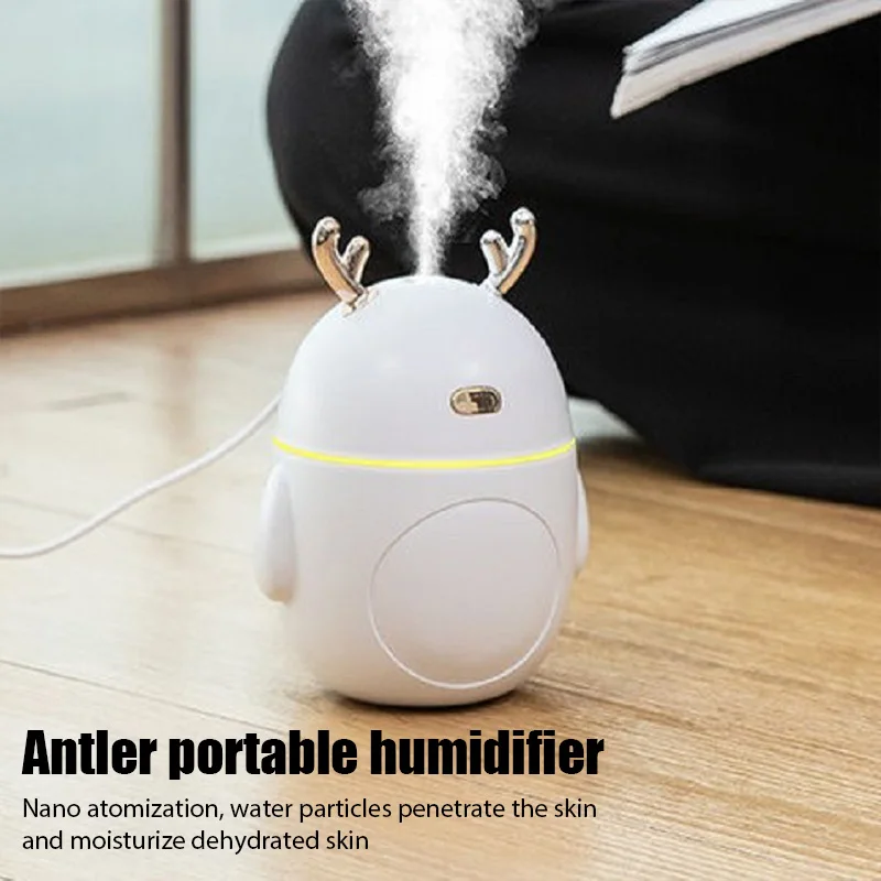 Портативный увлажнитель воздуха с изображением оленя, 320 мл
Портативный увлажнитель воздуха с изображением оленя, 320 мл
