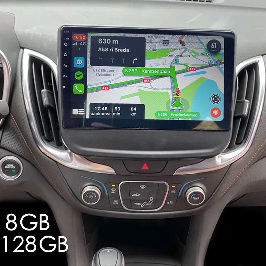 Автомагнитола 2DIN 8 + 128 ГБ для Chevrolet Equinox 2019 стерео Carplay мультимедийный видеоплеер