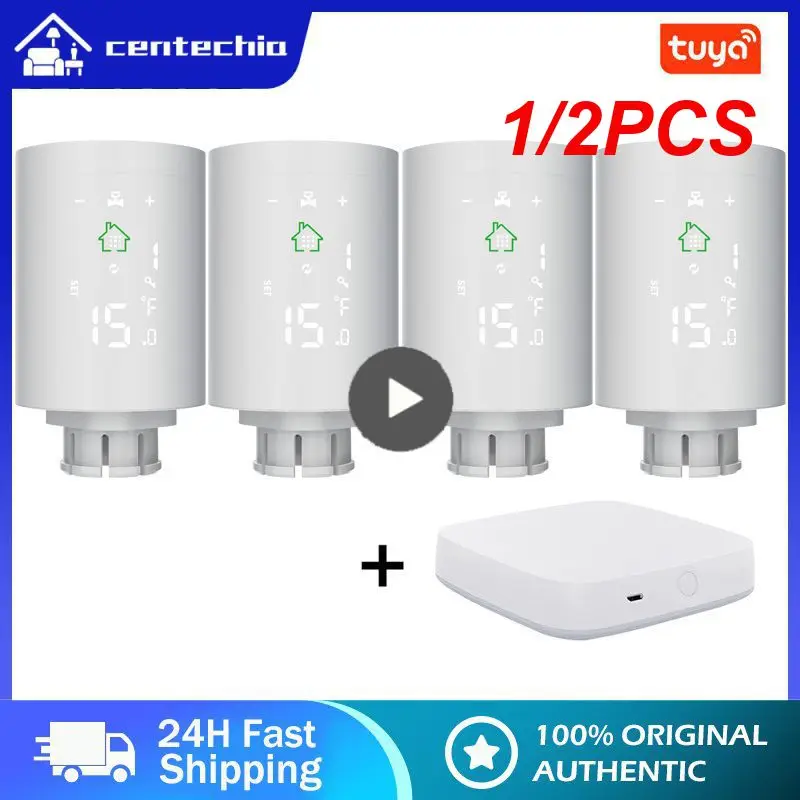 Термостат Tuya Zigbee 3,0 TRV, умный привод радиатора, клапан, термоголовка, программируемый регулятор температуры Alexa, 1/2 шт.
Термостат Tuya Zigbee 3,0 TRV, умный привод радиатора, клапан, термоголовка, программируемый регулятор температуры Alexa, 1/2 шт.